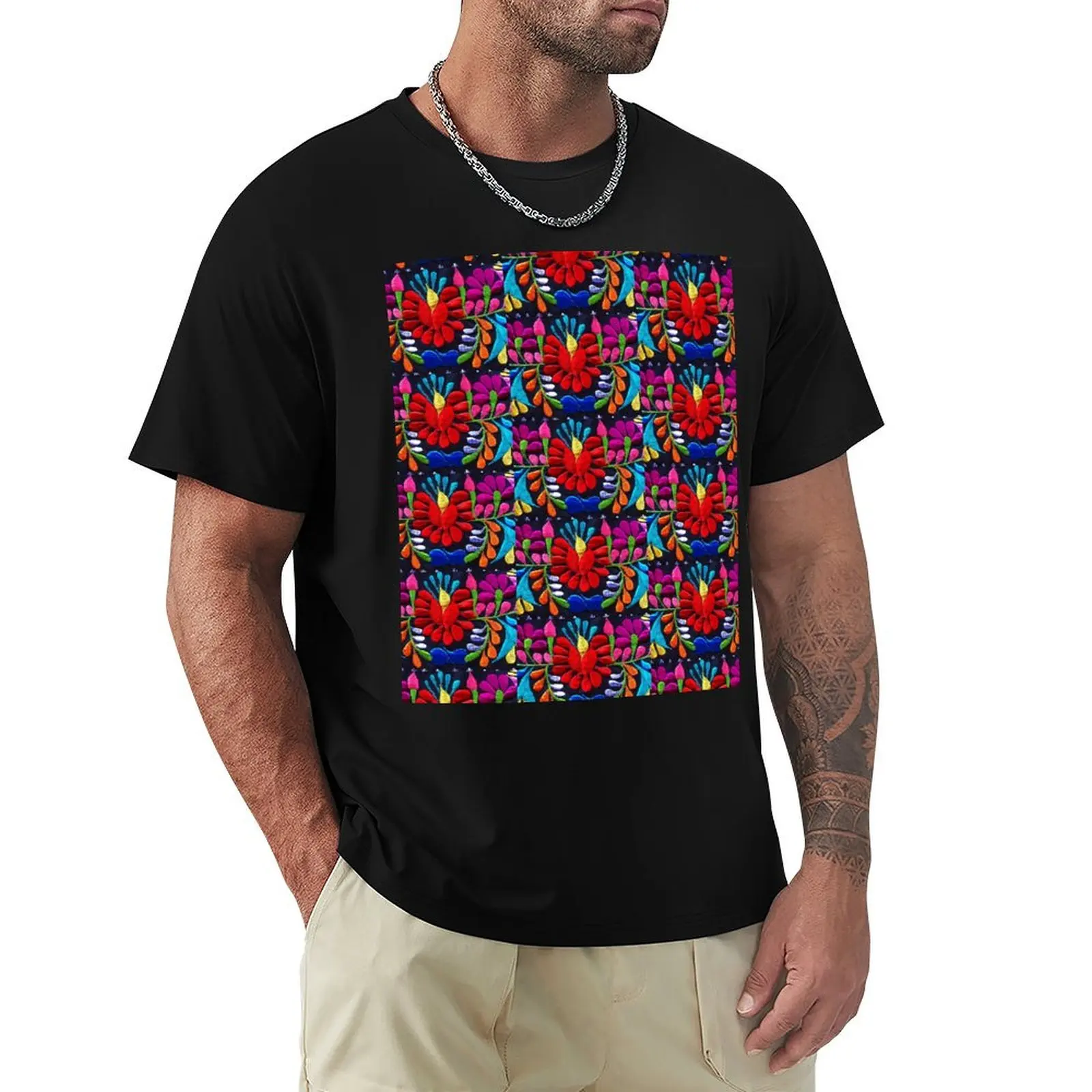 Fiesta Flowers T-Shirt Anti-Pilling Casual T-Shirt