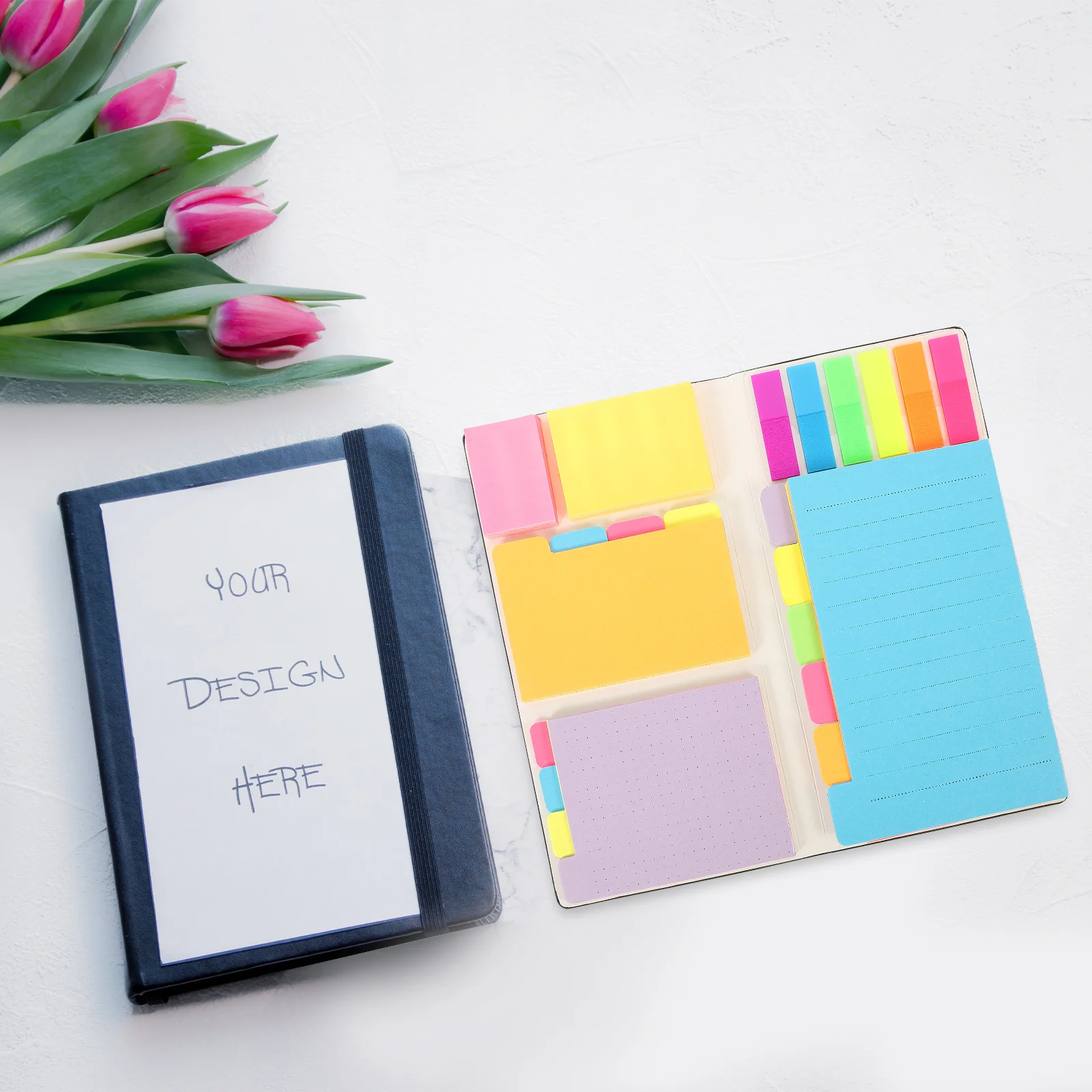 

Multi-Color Sticky Memo Pad Portable Self-Adhesive Note Pad For To-Do List Journal Office School Use Memo Stickers