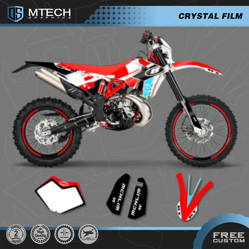 

DSMTECH Motorcycle Sticker Custom Team Graphics Backgrounds Decals Stickers Kit For Beta RR 2018 2019 009