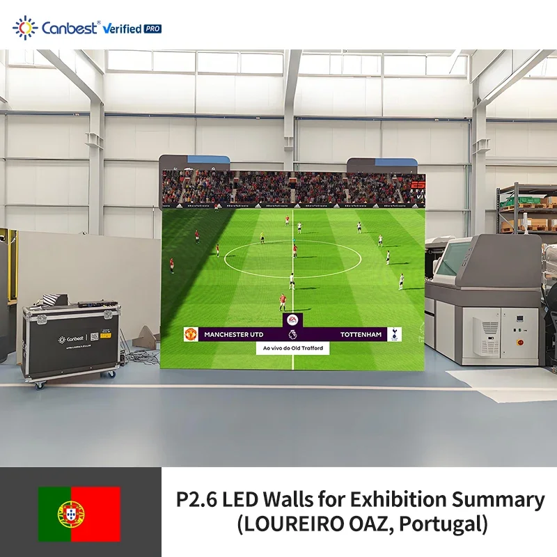 P2.6 4000X3000mm 13.12X9.84ft Modular Indoor Rental LED Video Wall Display Screen for Portugal Large Trade Show Events view 3