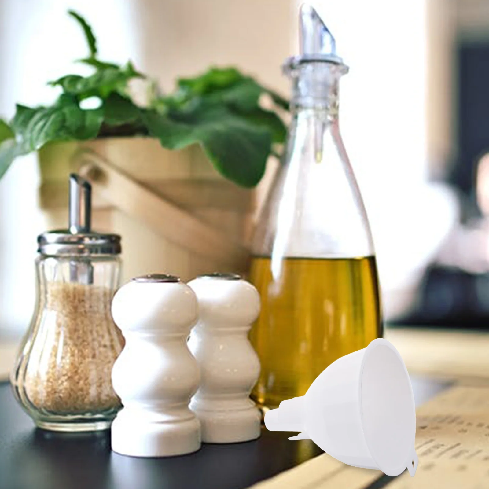

Kitchen Funnel Liquid Transfer Tool Oil Soy Sauce Wine Powder Funnel Wide Mouth Dishwasher Safe Kitchen Gadgets Home Use Cooking