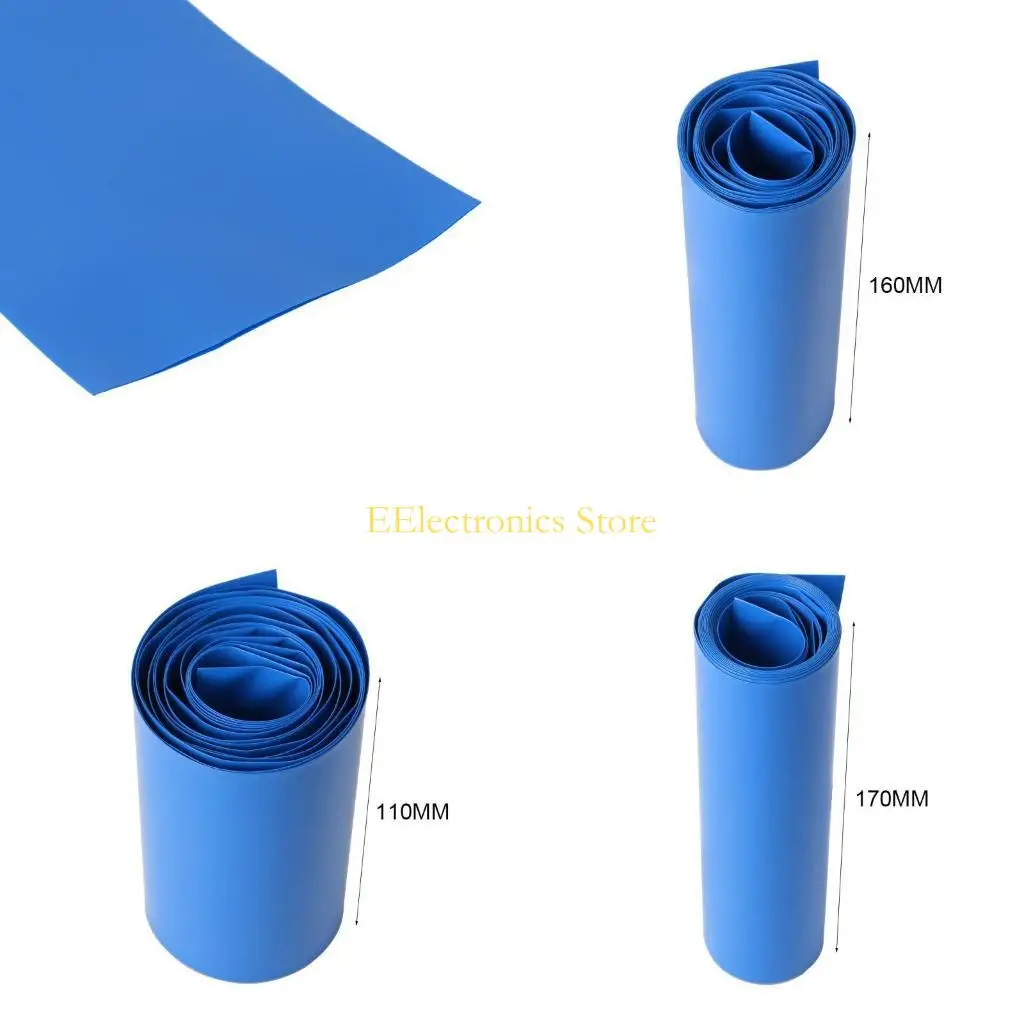 

B03C 85mm-170mm 14500 18650 26650 Lithium Battery Heat Shrink Tube Li-ion Wrap Cover Skin PVC Shrinkable Tubing Film Sleeves