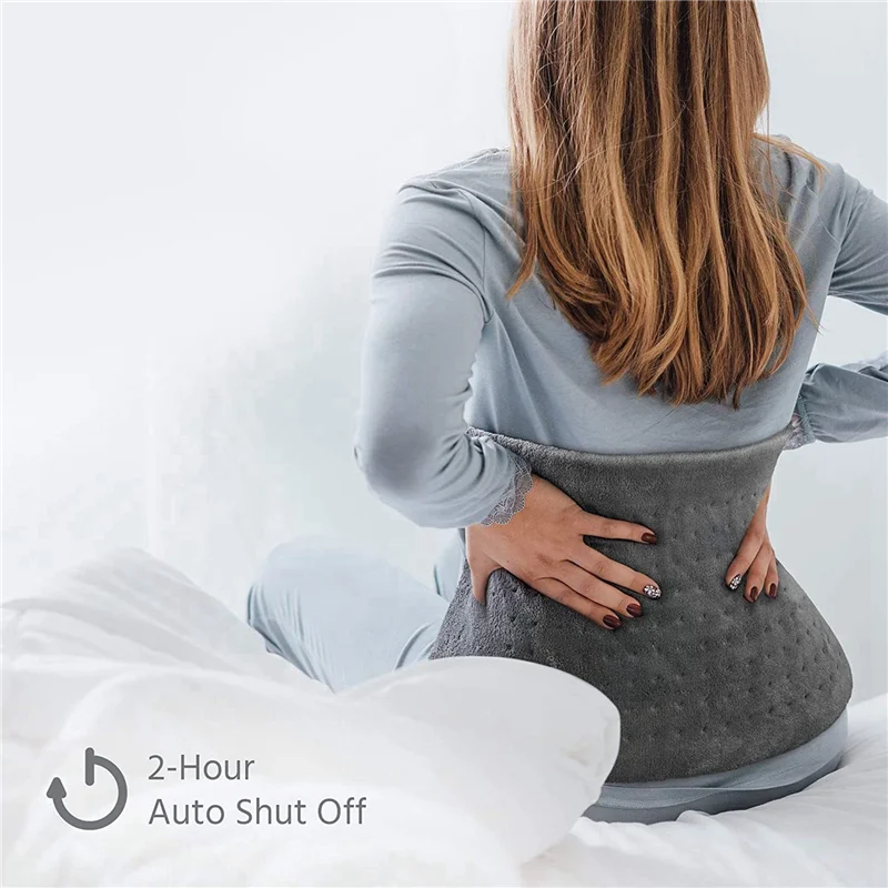 

2 очень больших электрических грелок для облегчения боли в спине и судорог 12X24 дюйма - мягкий нагрев для влажной вилки европейского стандарта-B51B