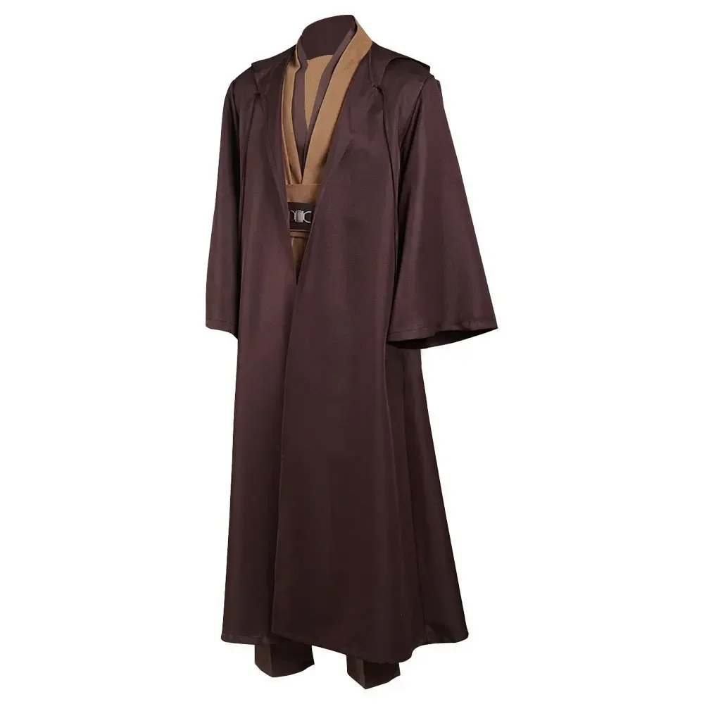 Soft Star Wars Cosplay Fantasia, Obi-Wan Kenobi, Halloween, Alta qualidade, Poliéster, Role-Playing, Nova Versão, 2024