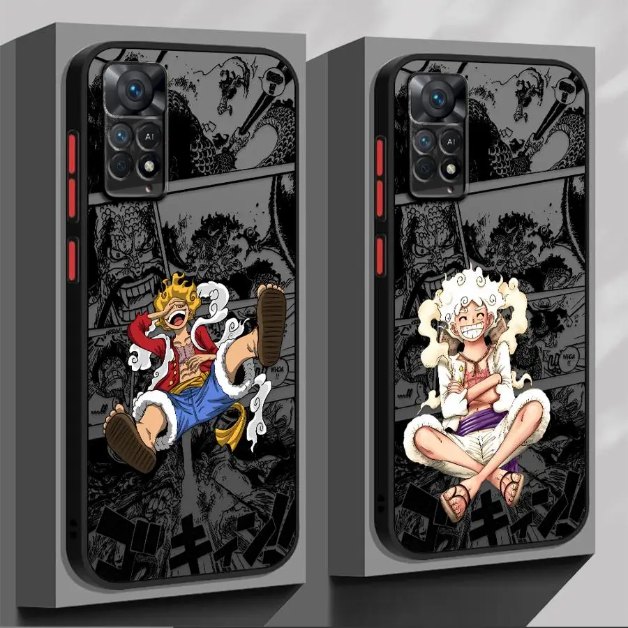 اليابان أنيمي لوفيس جير 5 قضية الهاتف ل Redmi نوت 9 برو 9S 10 4G 5G 10 11S 10 11 12 13Pro 10Lite 12 13ProPlus 5G 12 13 4G 5G