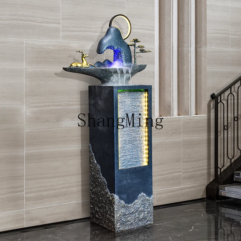 FGgood-looking  alpine landscape modern circulation atomizer entrance clubhouse fountain rockery floor ornament