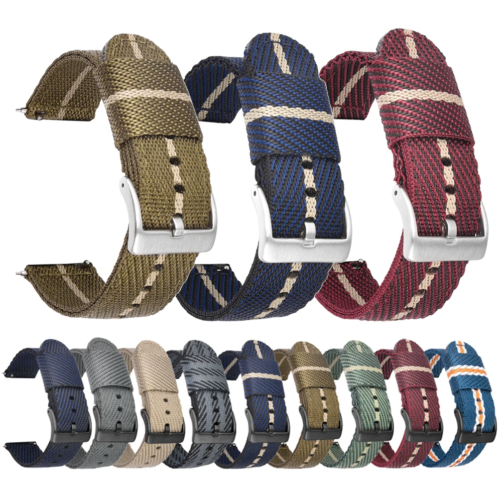 サムスンギャラクシーウォッチ用ナイロンストラップ,サムスンギャラクシーウォッチ用交換用バンド3 45mm 41mm/46mm 42mm/アクティブ2 44mm 40mm/s3