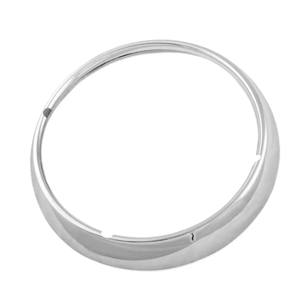 Chrome Headlight Trim Ring Bezel Classic Frenched Style Motorcycle Headlamp Accessory for 7 Inch LED Headlight for Motorbike