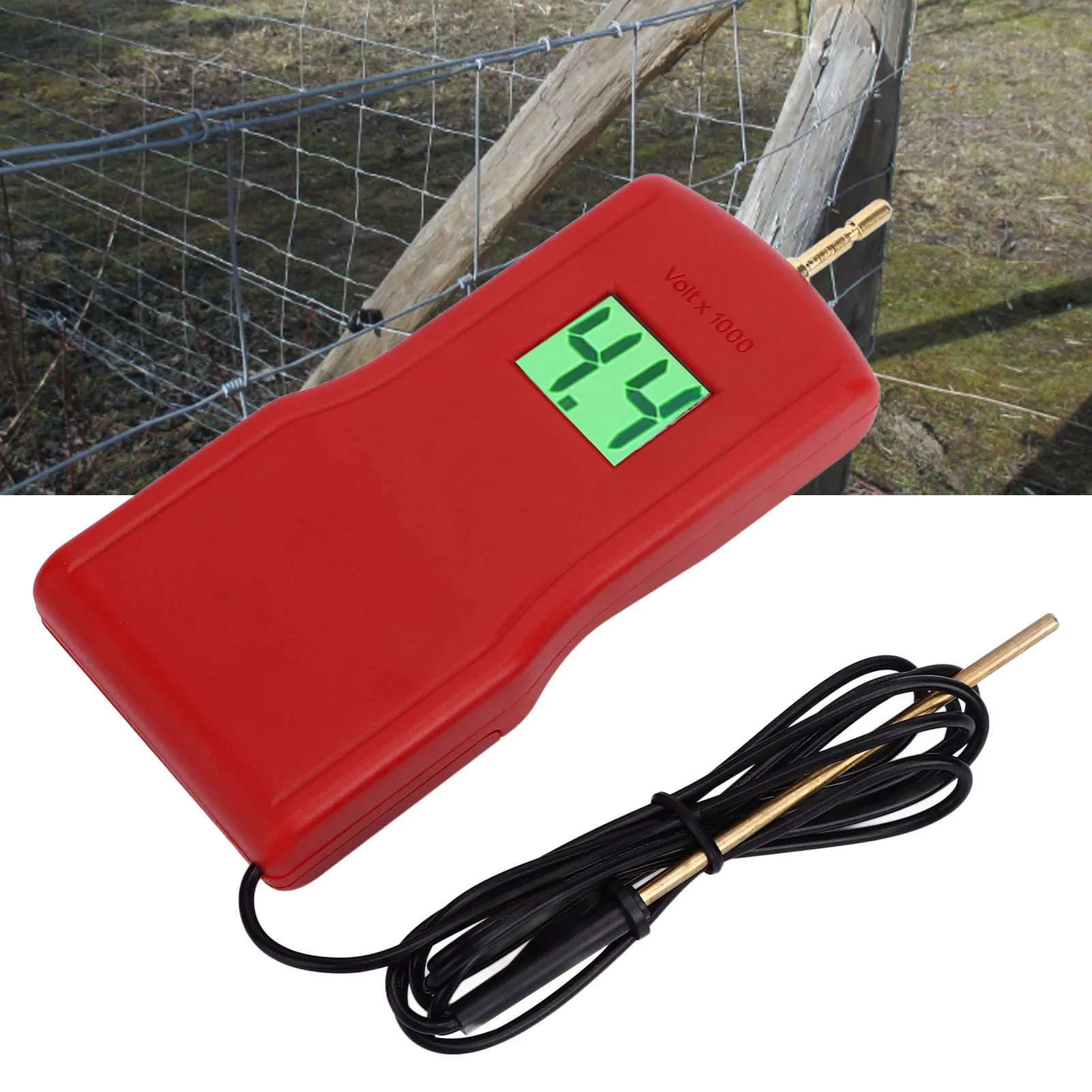 

Тестер электрического ограждения 15 кВ, детектор напряжения для фермерских нужд, с ЖК-дисплеем и подсветкой, вольтметр для электрических ограждений для скота