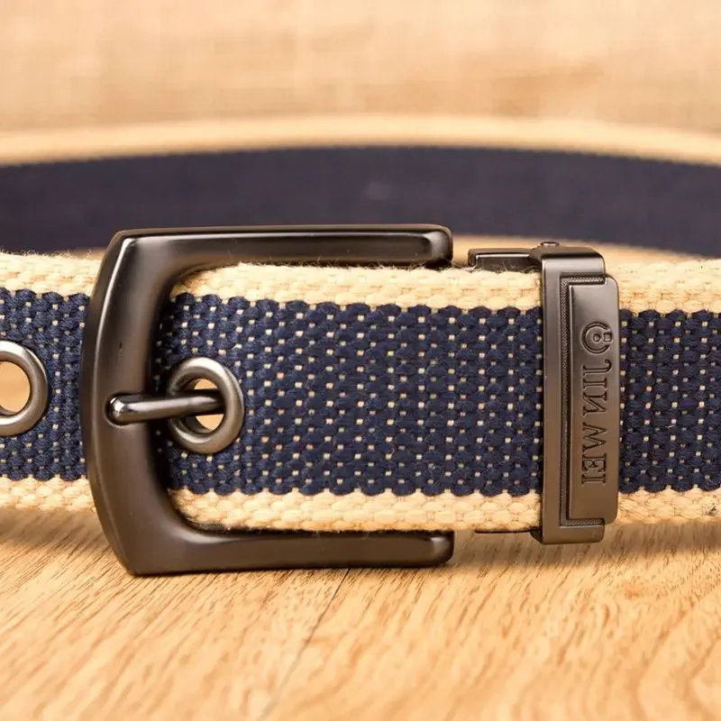 Weave canvas belt men military  workout Casual Jeans Brand Belt Young student needle Buckle-Belt Male Tactical waist Belt