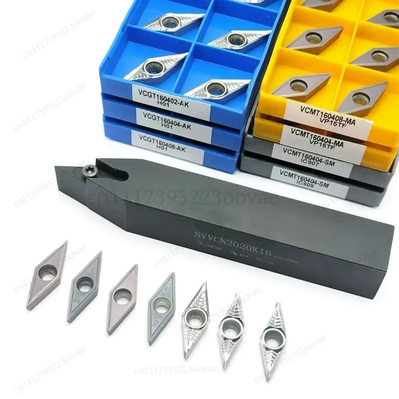 L-External Turning Tool Holder 16 20 25mm VCMT160404 08-MA VCGT160402 04 08-AK H01 Carbide Inserts Lathe Accessories