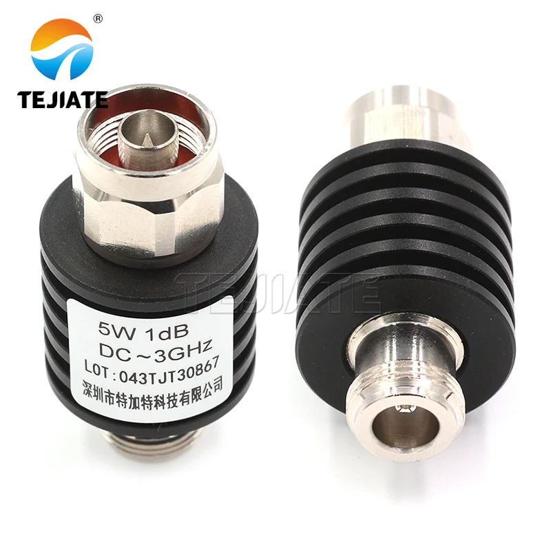 1PCS N-JK 5W RF Coaxial Male and Female Attenuator Frequency Fixed Connector 1DB to 40DB