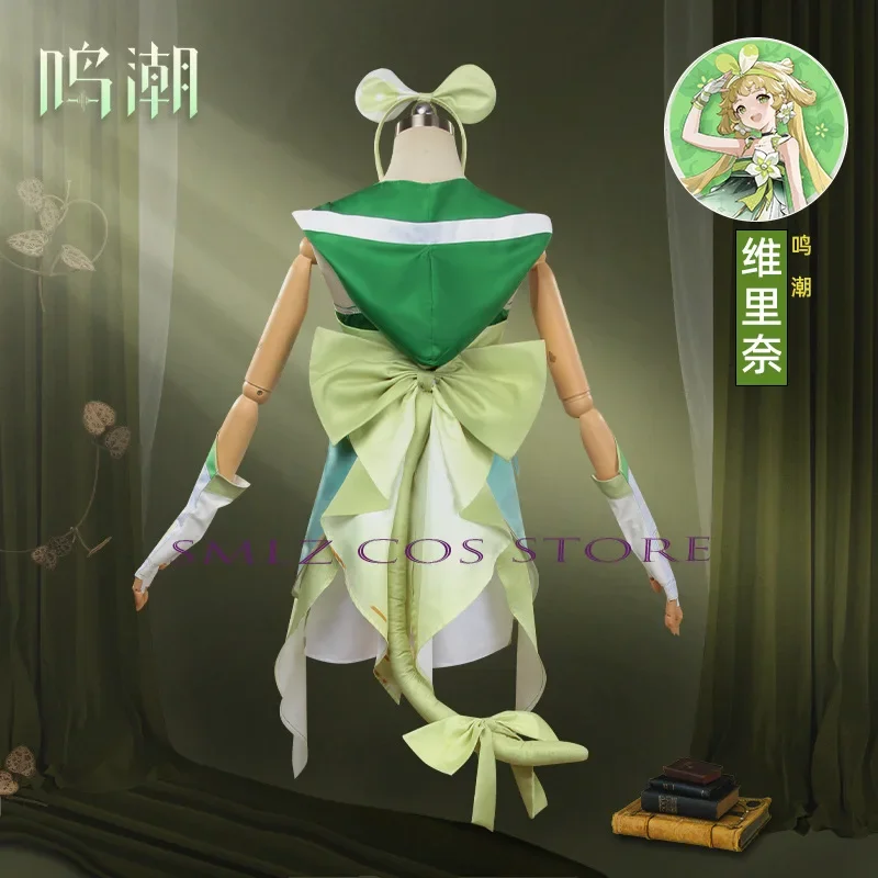 Juego Wuthering Waves Cosplay Anime Verina Cosplay disfraz vestido Verina peluca accesorios conjunto fiesta de Halloween traje de juego para mujeres