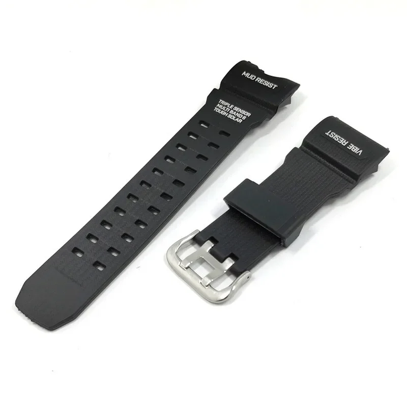 Strap for Casio G-SHOCK GWG-1000GB Black Silicone Watch Band Men Sport Waterproof Pin Buckle Watchband Bracelet Accessories