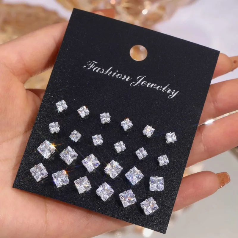 Wedding Stud Earrings - A stunning collection of white shiny Wedding Stud Earrings for a perfect bridal look.