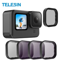 TElESIN CPL ND 8/16/32 Filters Set Polarizied Filter for Gopro Go Pro Hero 12 11 10 9 Lens Protector Action Camera Accessories