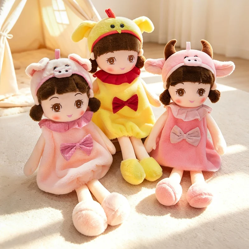 A Little Girl Wearing Animal Clothes Plush Toys Sweet Girl Transforms Into Animal Plush Doll Girl Room Decor Birthday Gift