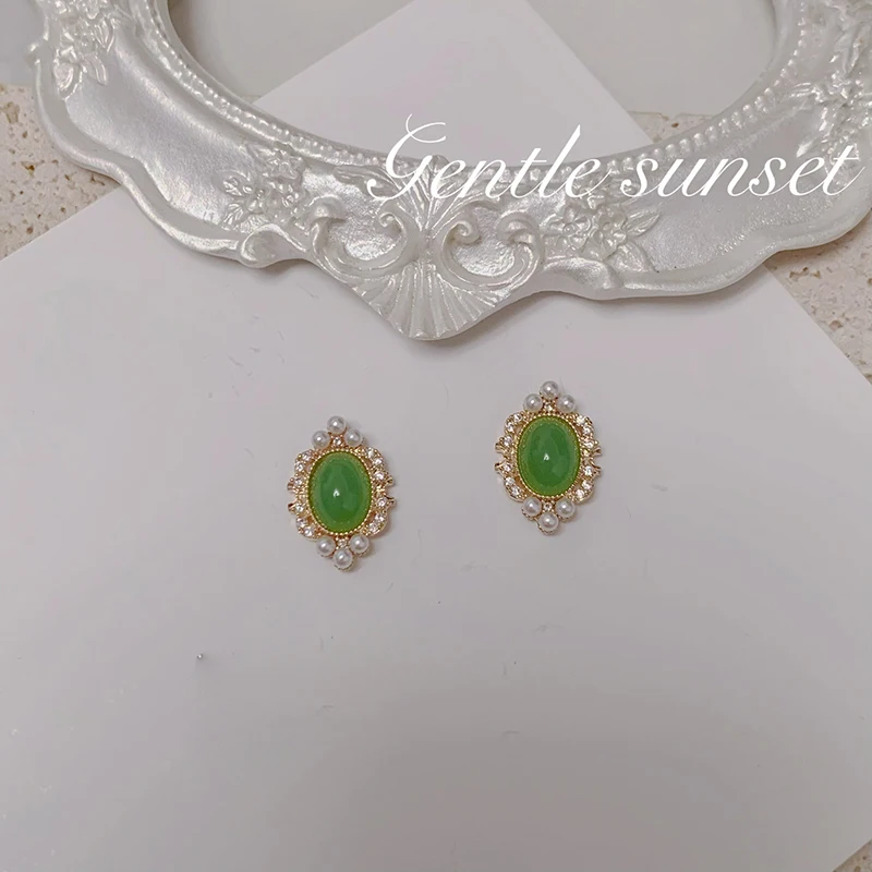 1 pièce de charme pour ongles Imperial Elegance, opale et zircone, style palais chinois, accessoires de luxe pour ongles