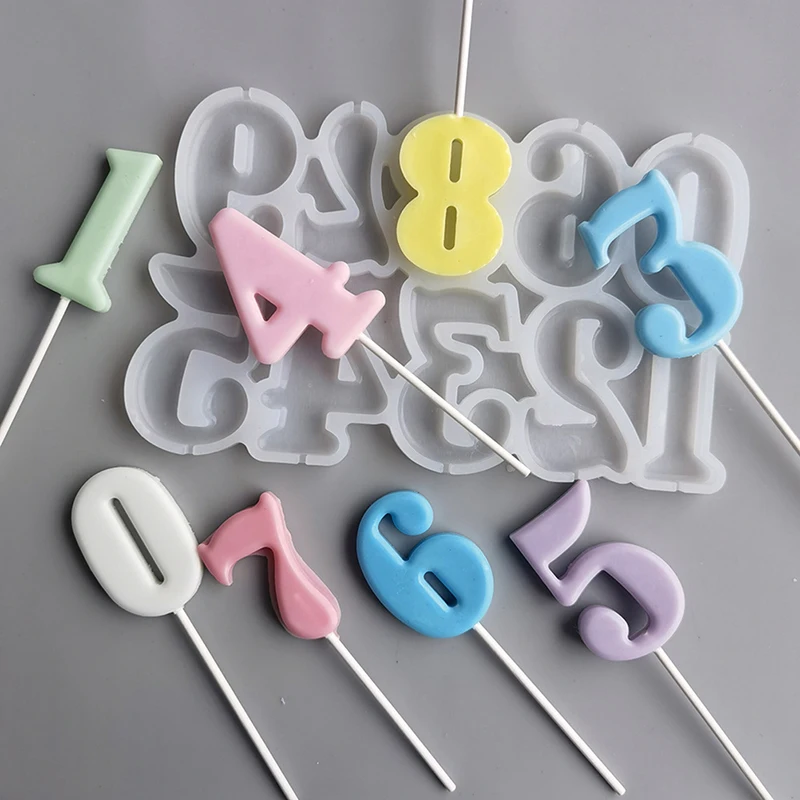 Numeric Shaped Modeling DIY Silicone Mold Birthday Cake Decorating Baking mold