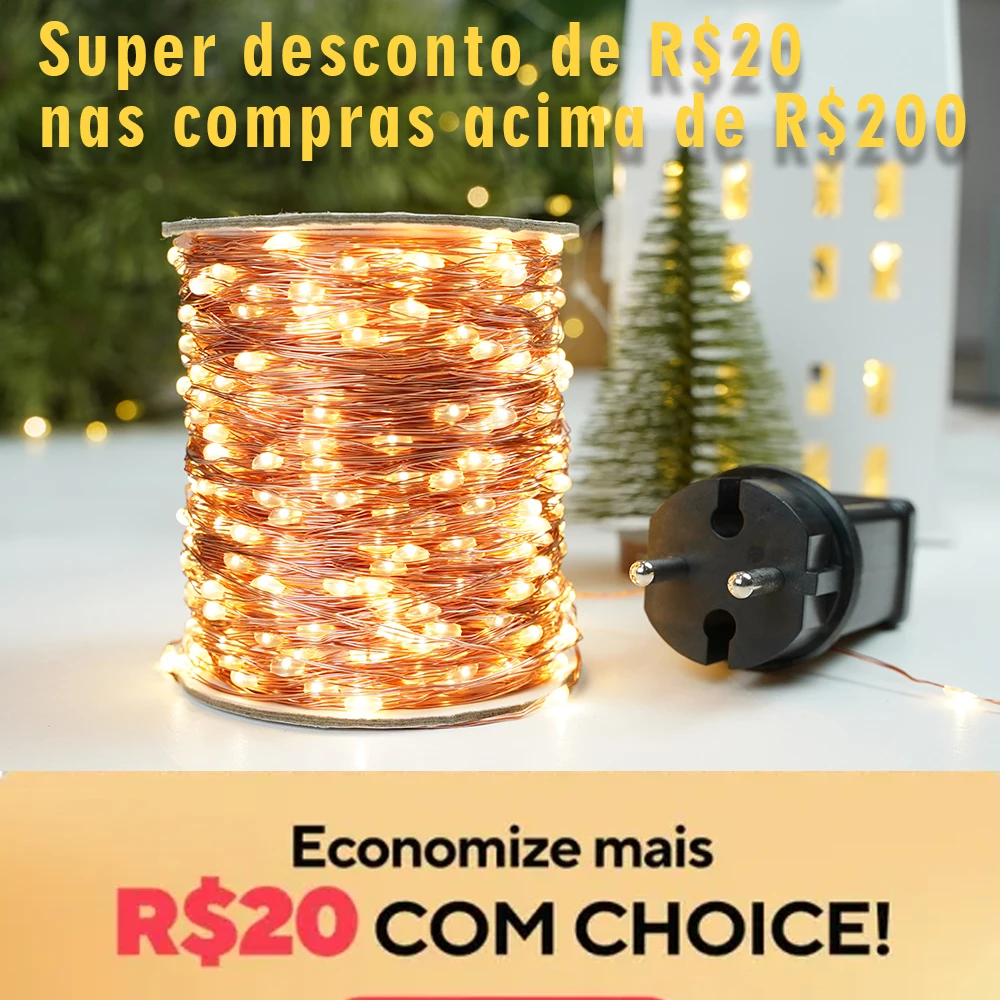 أضواء سلسلة خرافية من الأسلاك النحاسية المقاومة للماء ، المكونات الإضافية ، حفلة الكريسماس ، العطلة ، زينة الزفاف ، ، ، محول من الأسلاك النحاسية