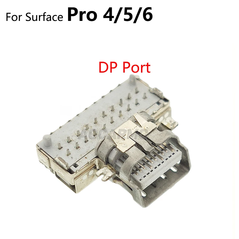 Aocarmo For Surface Laptop 3 4 5 Pro 3 Pro5 Pro6 / Pro 4 5 6 Type C Port USB & DP Port Charger Dock Connector Replacement Parts