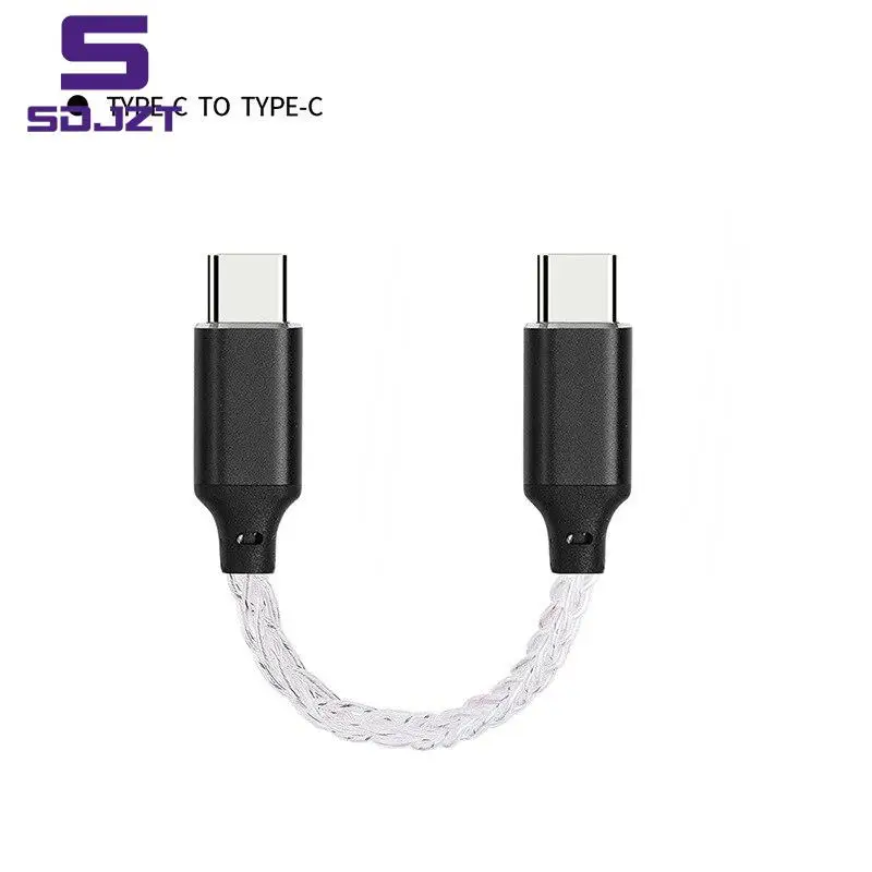 USB Type C To Type C DAC Hifi Adapter Earphone Amplifie Digital Decoder AUX Audio Cable Converter Android OTG Adapter Cable