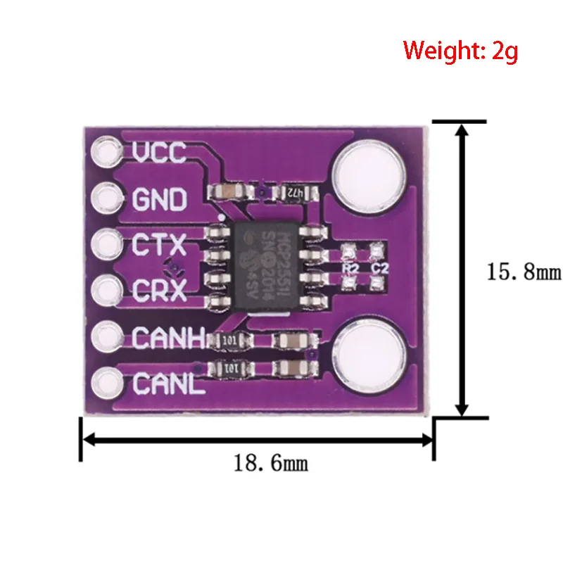 MCP2551 modulo interfaccia BUS CONTROLLER per BUS per l’alta velocità CAN