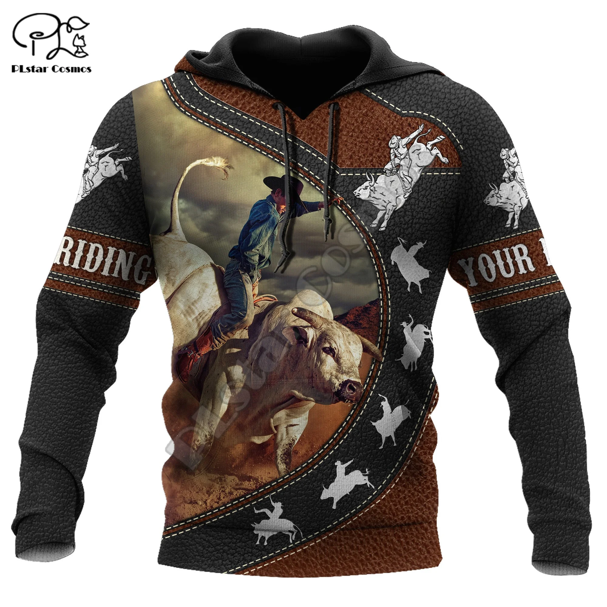 

NewFashion Animal Sports Rodeo Bull Riding Cowboy Tattoo Men/Women 3DPrint Pullover Harajuku Streetwear Casual Funny Hoodies X14