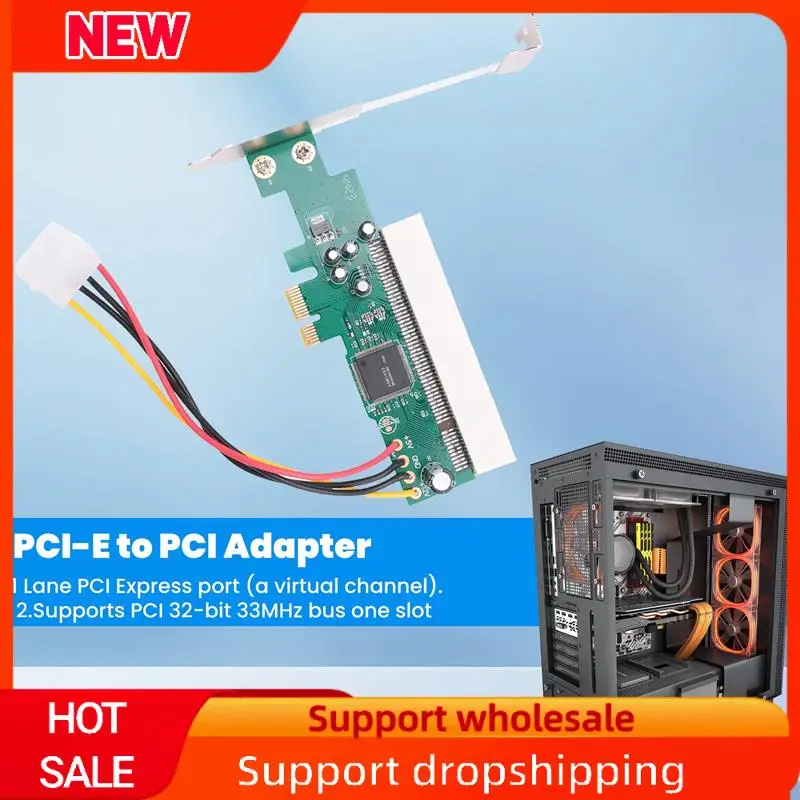 

Превосходная карта адаптера PCI-Express на PCI Слот PCI-E X1/X4/X8/X16 с 4-контактной картой кабеля питания