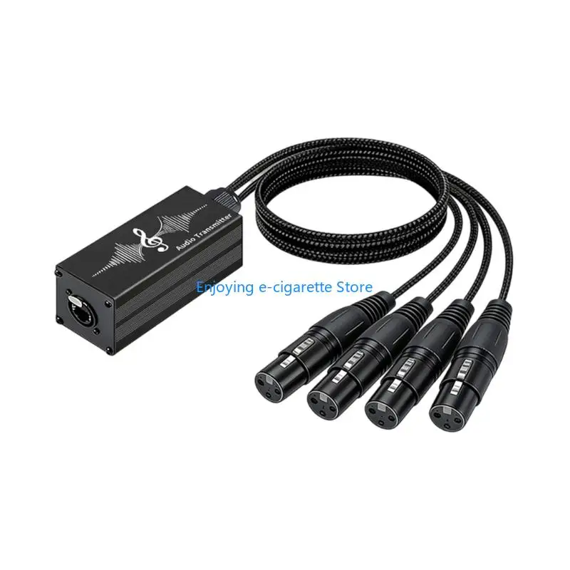 Metal Case Extender via RJ45 Cable, 4XLR Transfer System with 70 Wire for Stage Use and Studio Install Work Y4QF