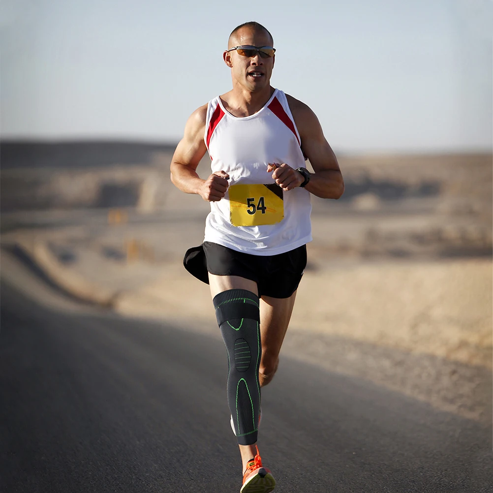 

Knee Brace Premium Nylon Support Pain Relief Shock Absorption Multi-Function Breathable Fitness Training Accessory Health