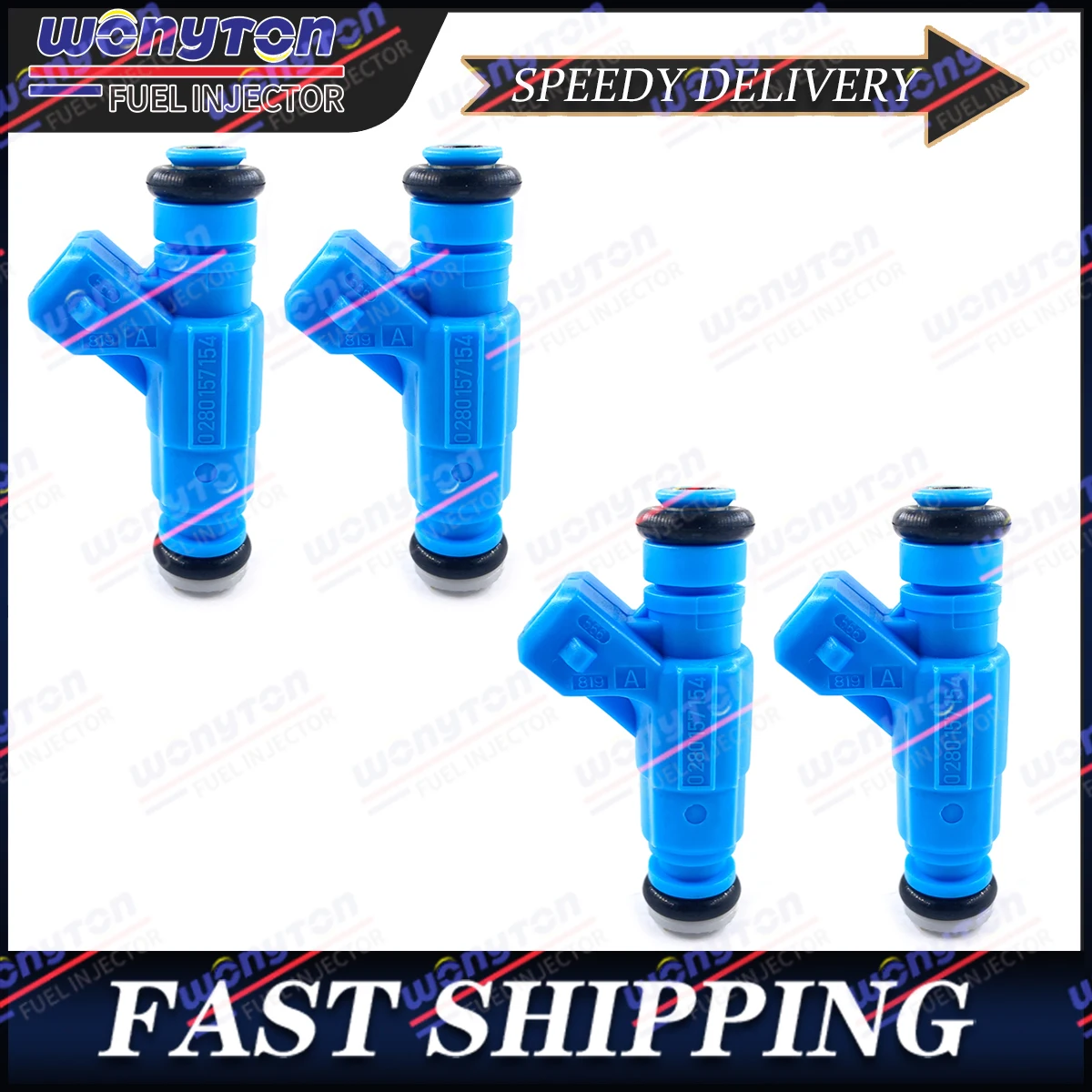 4Pcs High quality Fuel injectors 0280157154 55258432 For Fiat Palio 1.4