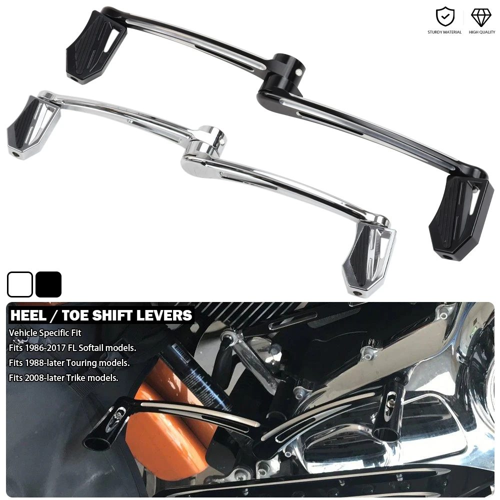 

Heel/Toe Shift Lever With Shifter Peg Kit Fit For Harley Road King Electra Street Glide CVO Softail Deluxe Fat Boy Touring Trike