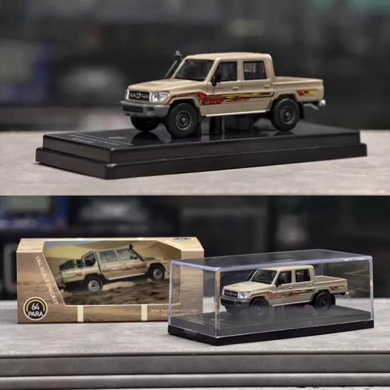 

PARA 1:64 Land Cruiser LC79 2014 Pickup Diecast Model Car Static Collection Decorated Holiday Gifts Toys
