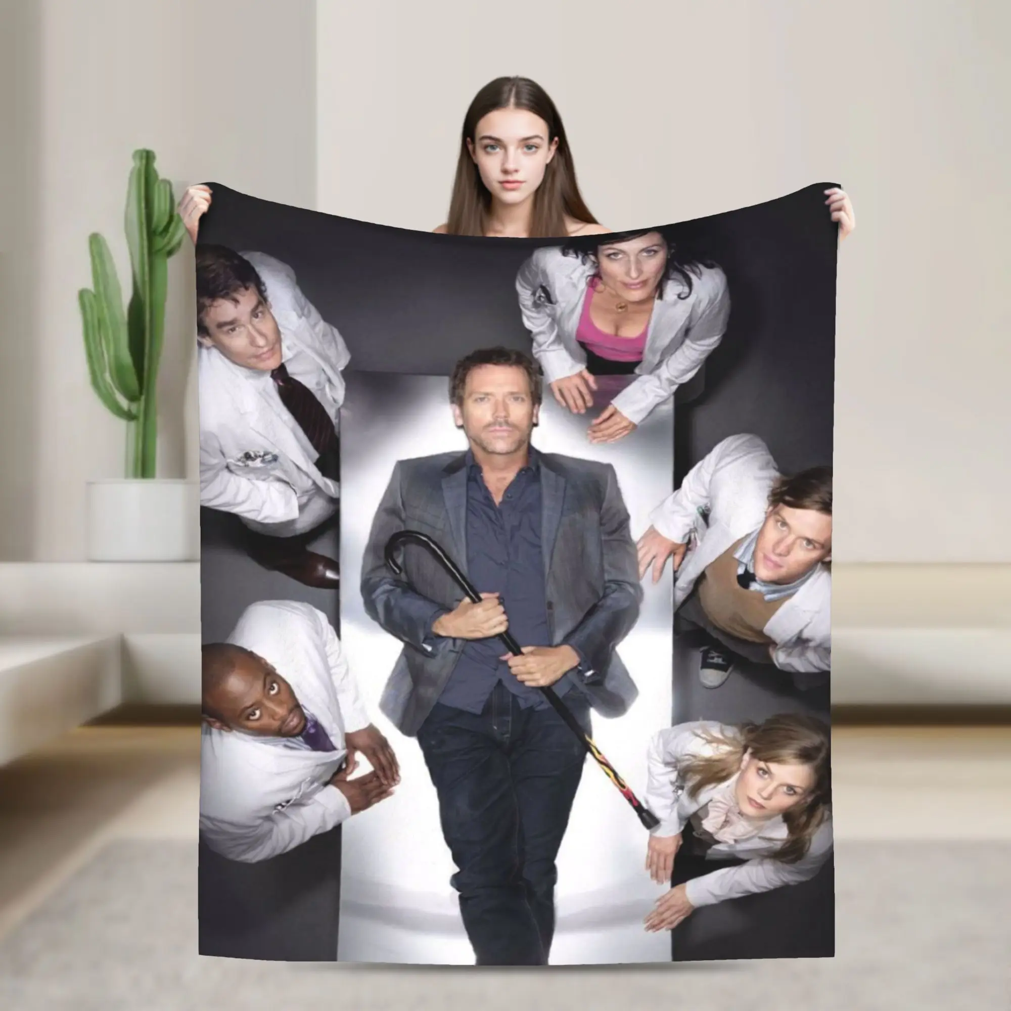 

House MD Blanket Warm Cozy Fluffy Throw Blankets for Bed 50x60 Inch Multiple Sizes Rug Piece