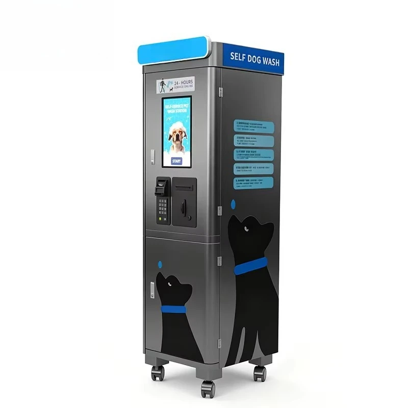 Electric Self-Service Dry Cleaning Machine for Pets Stainless Steel Housing Warm Air Dryer Grooming Device Dogs/Cats