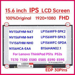 Schermo LCD per laptop IPS da 15.6 pollici NV156FHM-N47 NV156FHM-N49 per Lenovo ThinkPad T570 T580 E580 E585 E590 E595 Pannello a matrice di visualizzazione