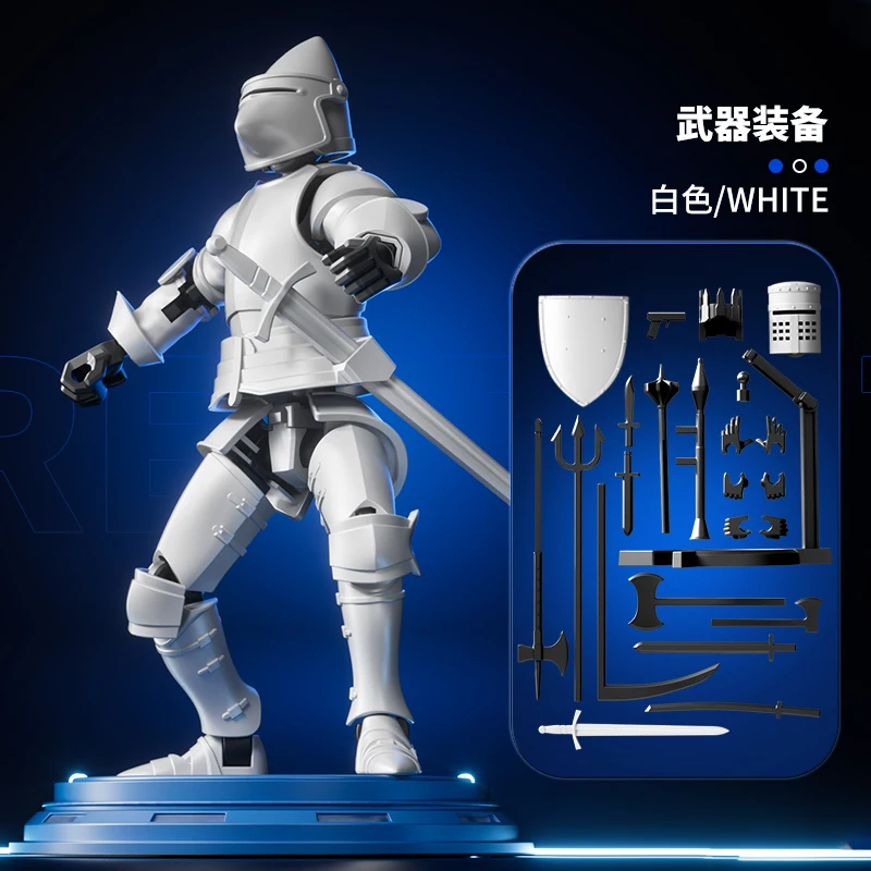 Figuras de acción de caballero Paladin 13, Robot Shapeshift móvil articulado, maniquí impreso en 3D, juguetes de ensamblaje de personajes, regalos para niños