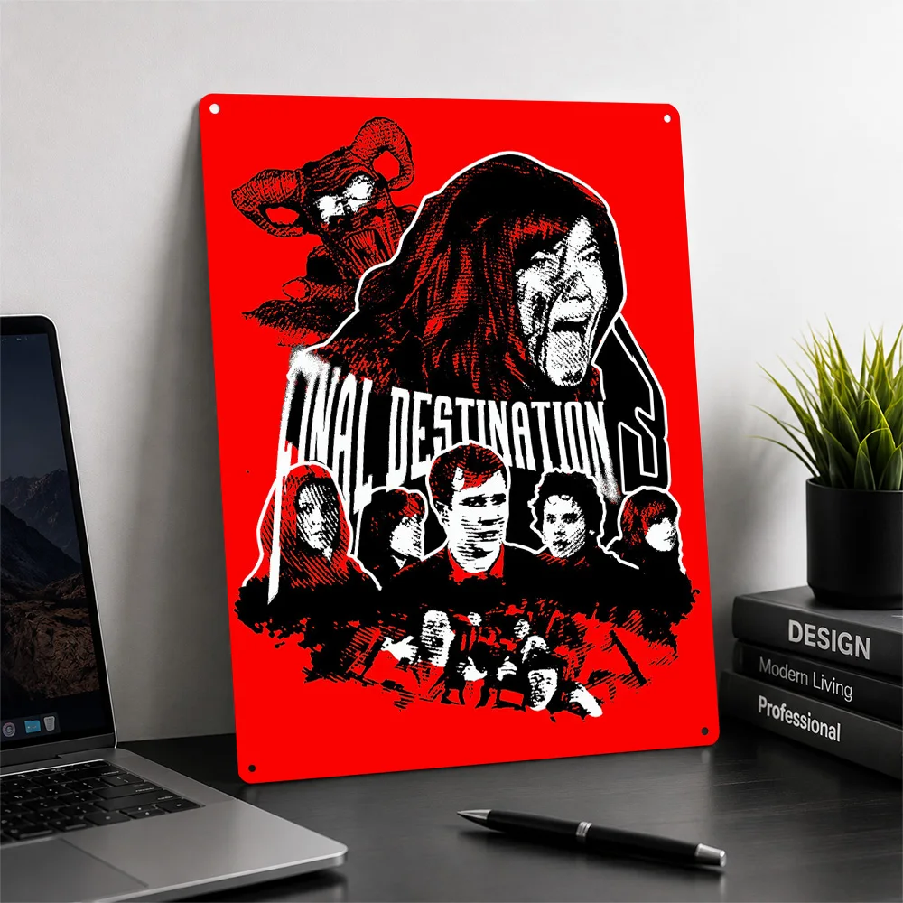 Final Destination 3 Movie Poster Retro 3D Printed Metal Signs Customized Wall Hanging Gift for Garage Accessories Decor Room
