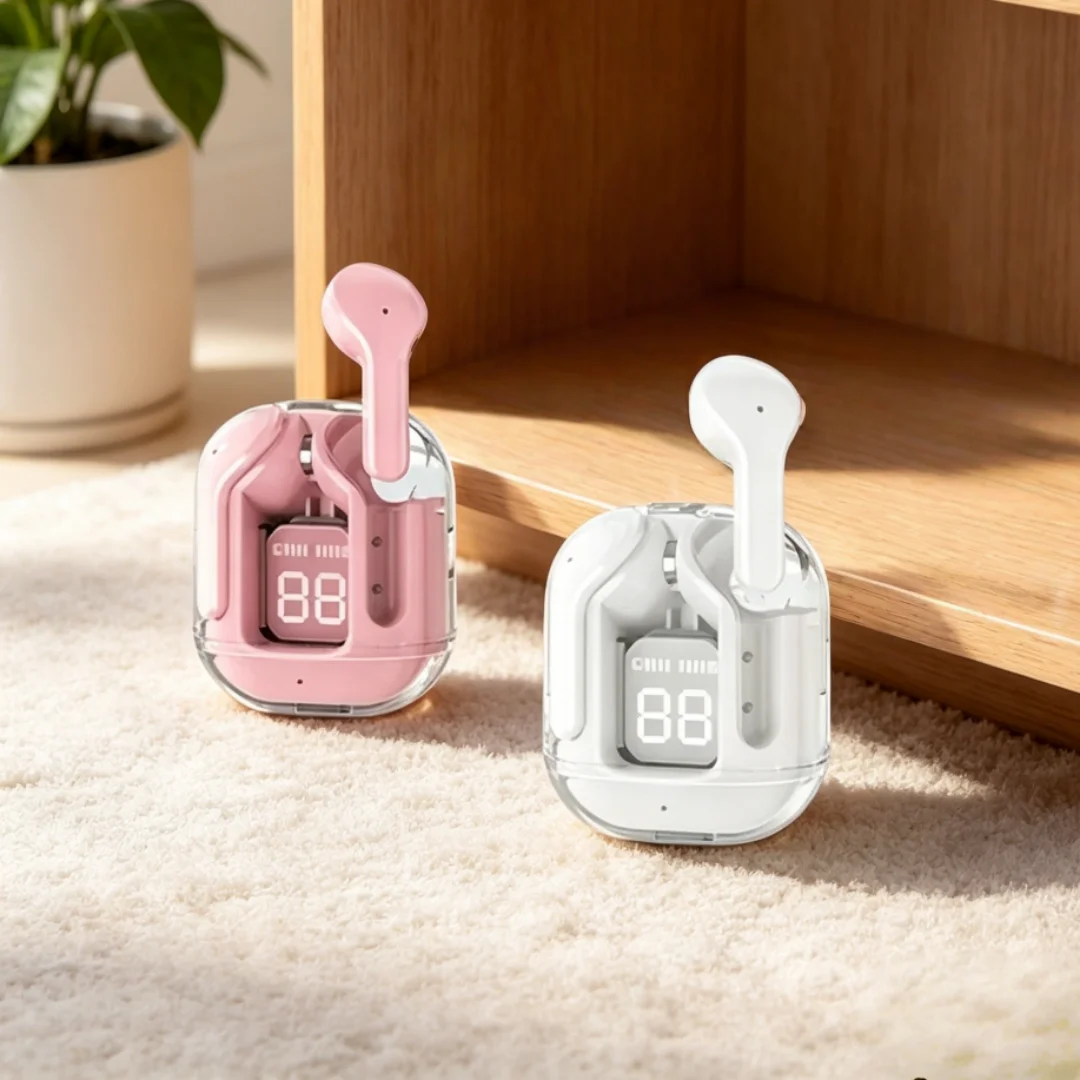 سماعة رأس لاسلكية شفافة بتقنية - مراجعة Tws Earbuds Bluetooth 5.3 وسعره