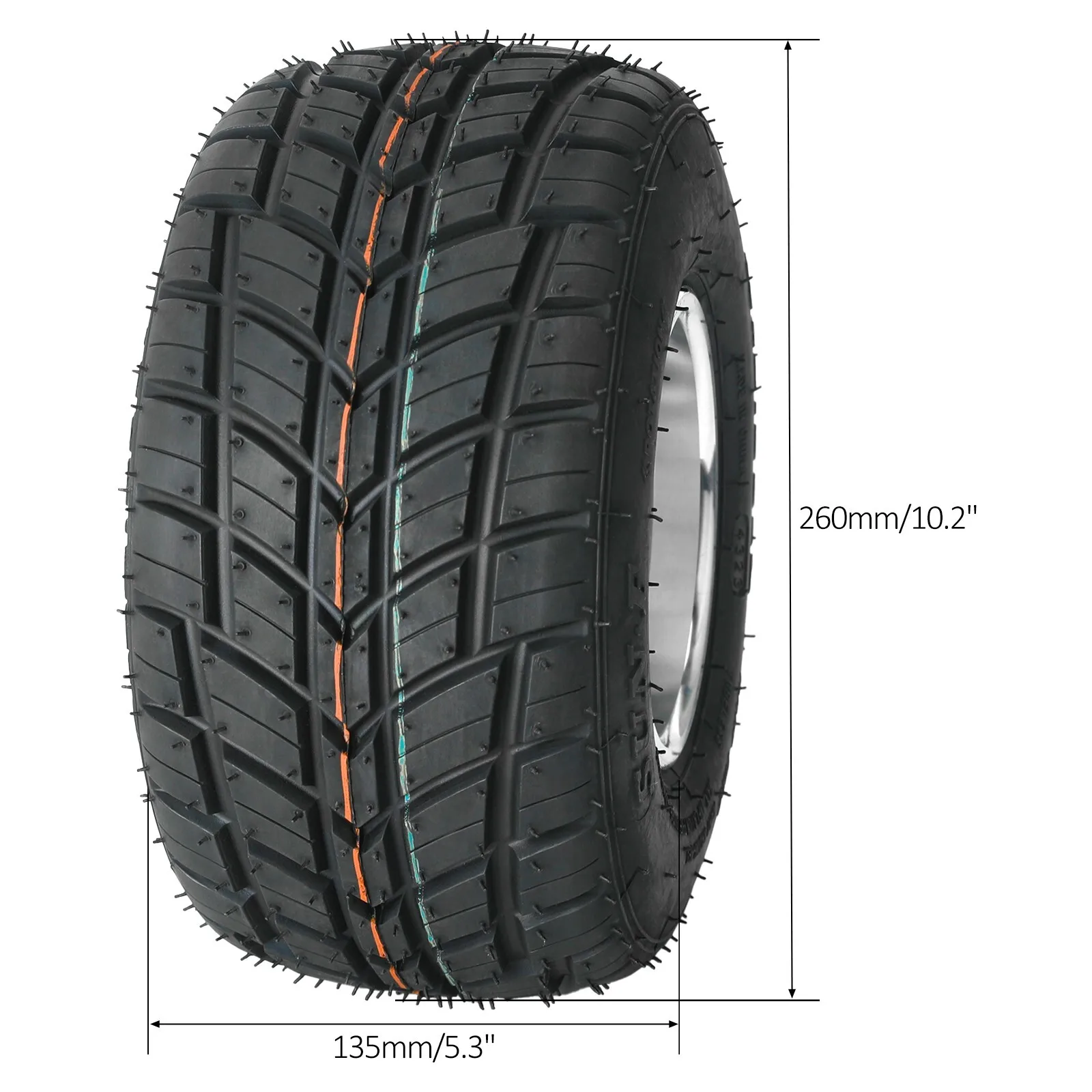 

Full ATV Karting 11x7.10-5 11x7.10x5 Go Kart Wheels Rim 4 Ply Tires Hubs Spindles ATV