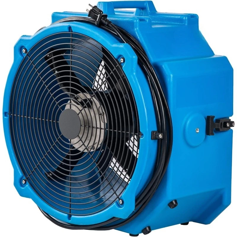 AM25AX 2-Speed 1/4 4000 CFM 18 بوصة منفاخ محرك الهواء بمروحة محورية مع مبيت قالب Roto لاستعادة أضرار المياه، Ai