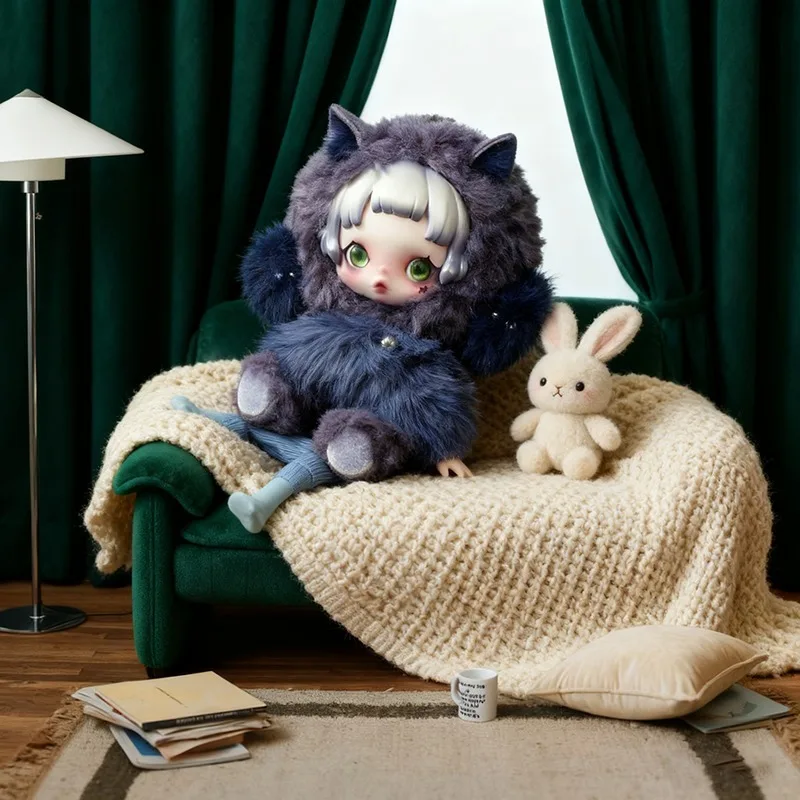 

POP MART SKULLPANDA плюшевый брелок слепая коробка аутентичный продукт милая коллекционная кукла YOU FOUND ME кулон для сумок подарок-сюрприз