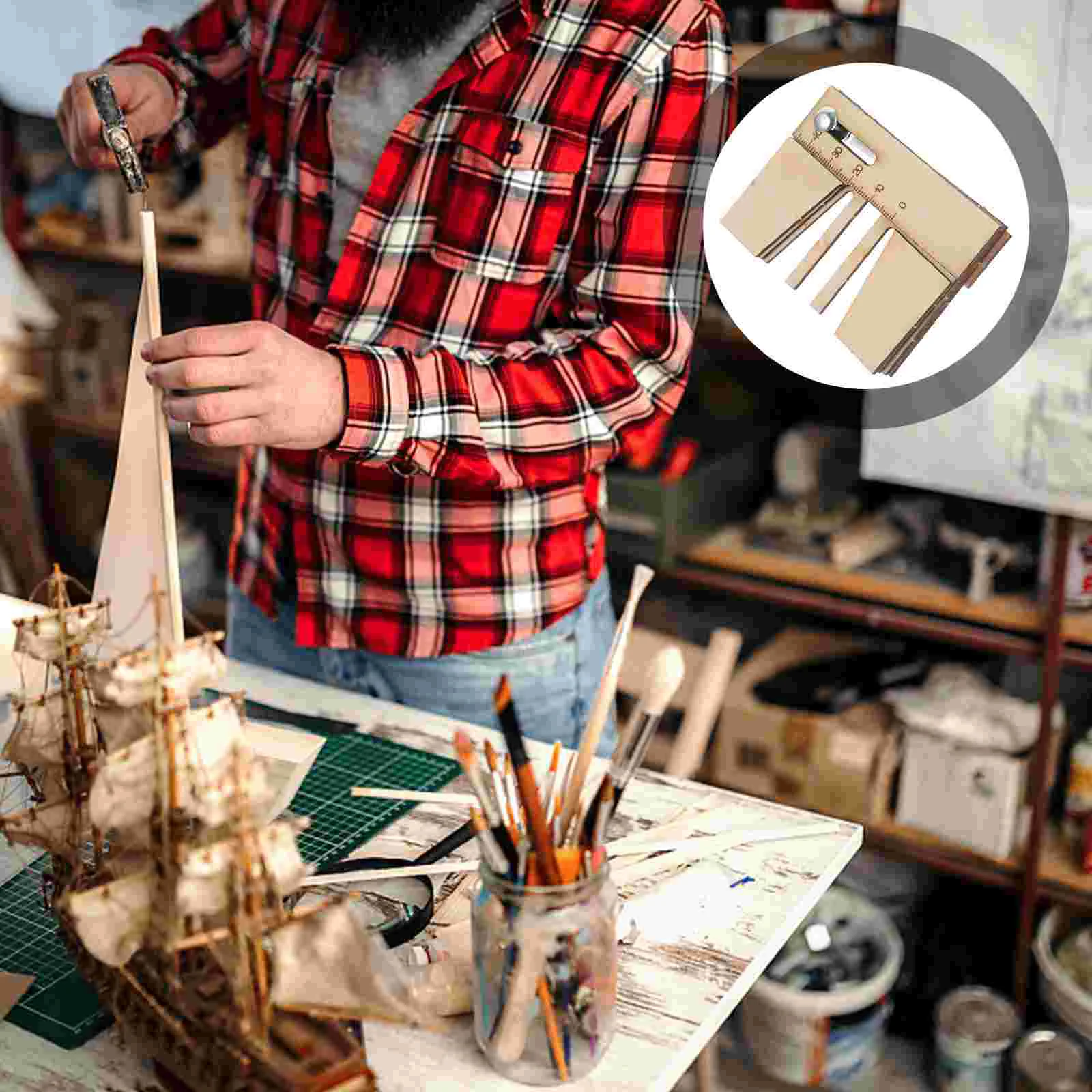 

Wooden Mooring Tool DIY Assist Device Compatible for Wooden Classic Sailing Model Mooring tools DIY Assist tool