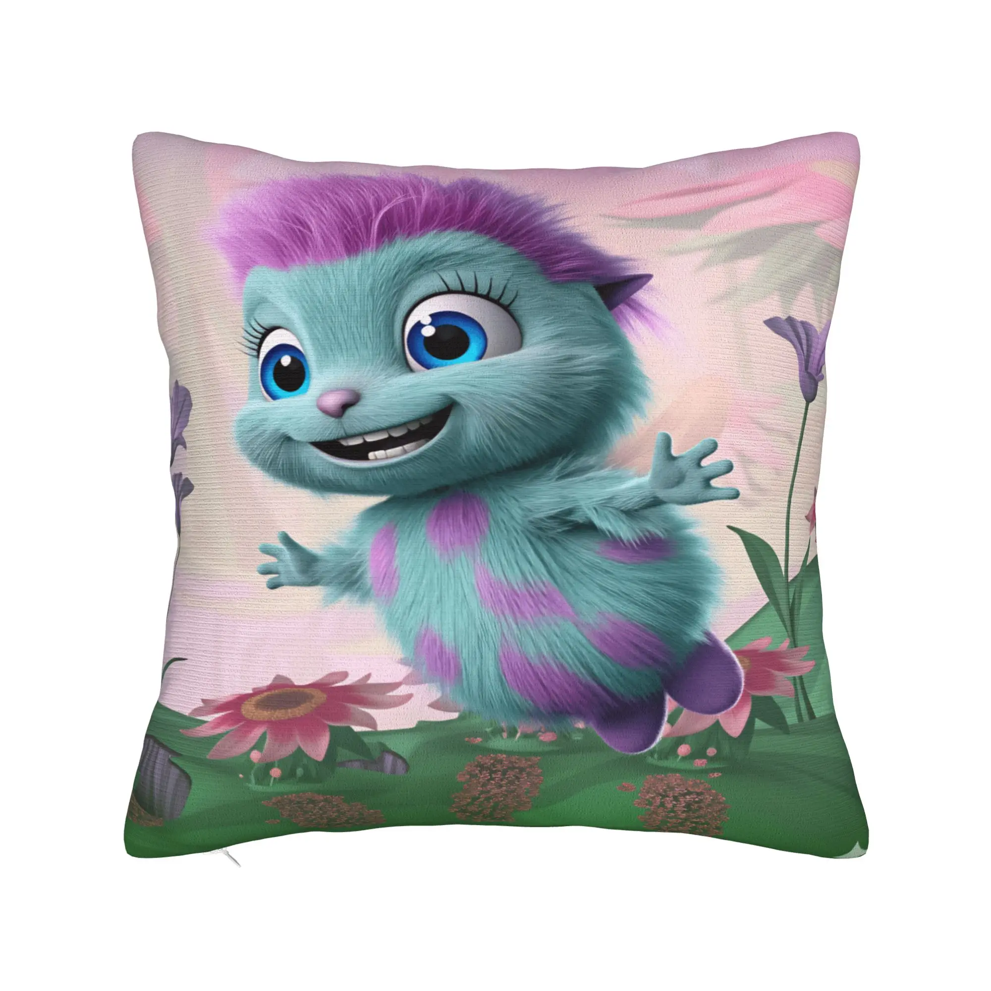B-Bibble Doll Pillow Cover  Cute Funny Pillow Case For Wedding Party Home Decor Soft Pillowcases Birthday Gift