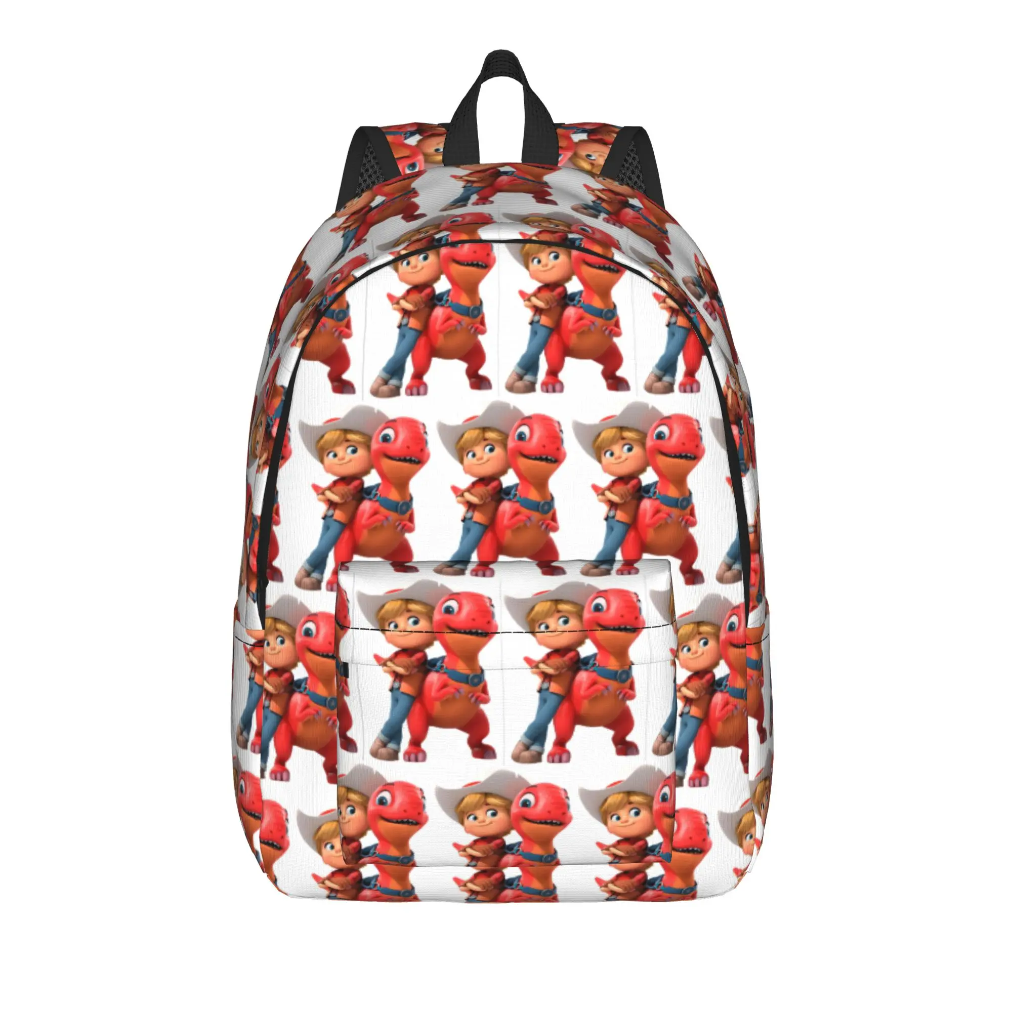 D-Dino Ranch Backpack Student  Big Backpacks Polyester Style High School Bags Daily Designer Rucksack