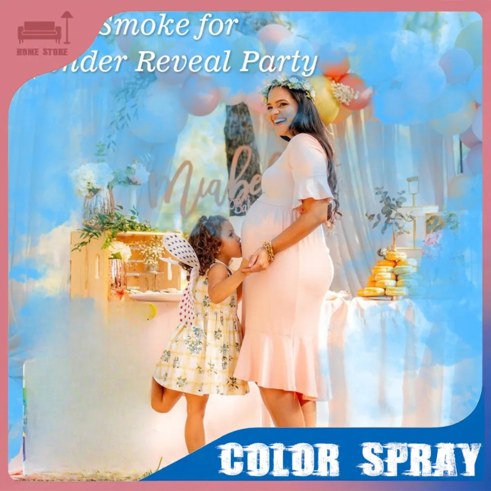 

100g/250g Harmless Powder Spray Gender Reveal Boys Girls Baby Shower Birthday Wedding Party Confetti Rotating Salute Streamers