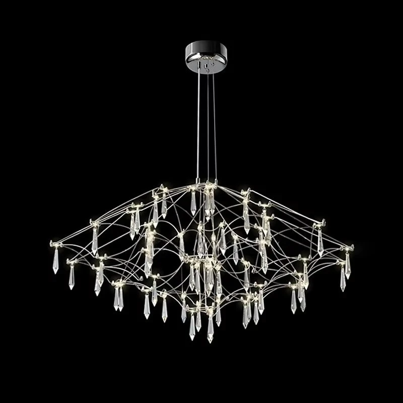 

Modern Luxury Living Room Chandelier Creative Art French Crystal High-end Villa Duplex Staircase Dining Room Bedroom