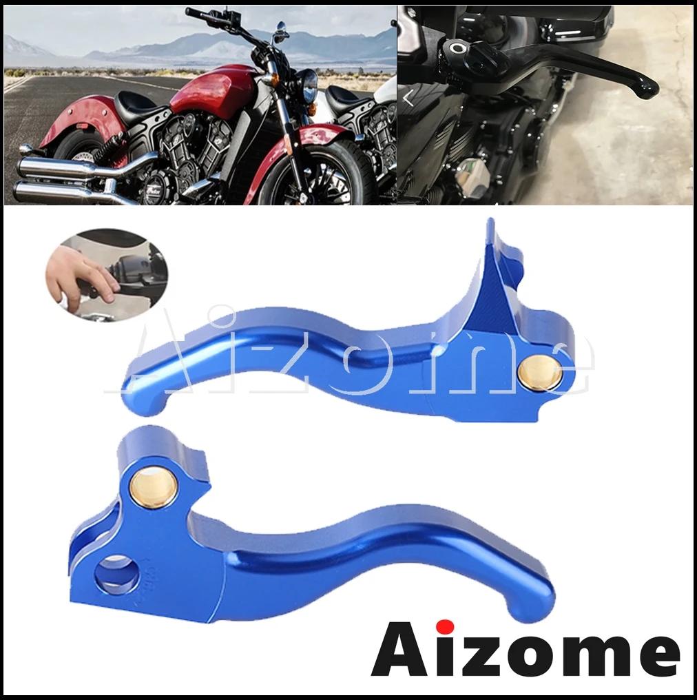 Motorcycle Brake Clutch Lever CNC 6061-T6 Aluminum 4.8inch Short Handhlebar Accessories For Harley Dyna FXR2/3/4 CVO/SE 99-2000