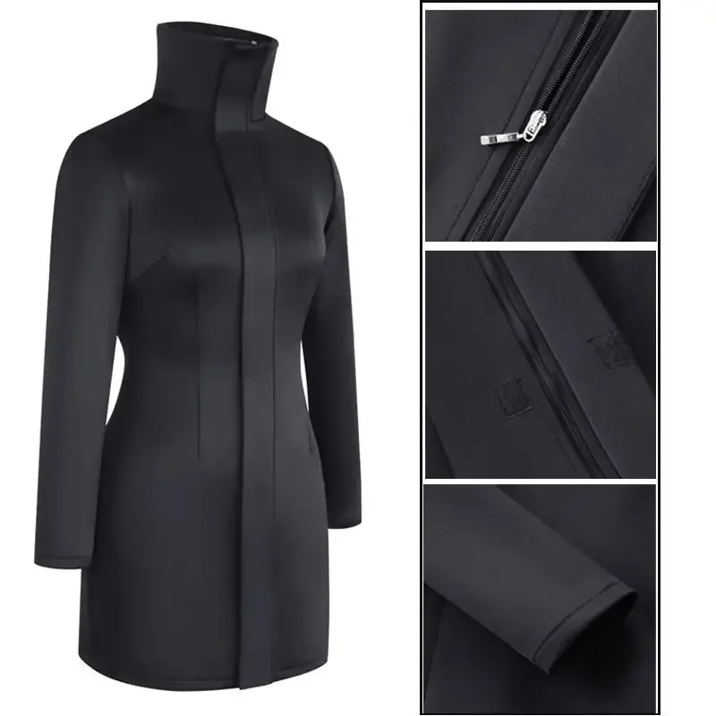 2026 Gojo Satoru Cosplay Female Uniform Halloween Costumes for Women Cosplay Stretchy Fabric Black Sexy Dress with Glasses view 3